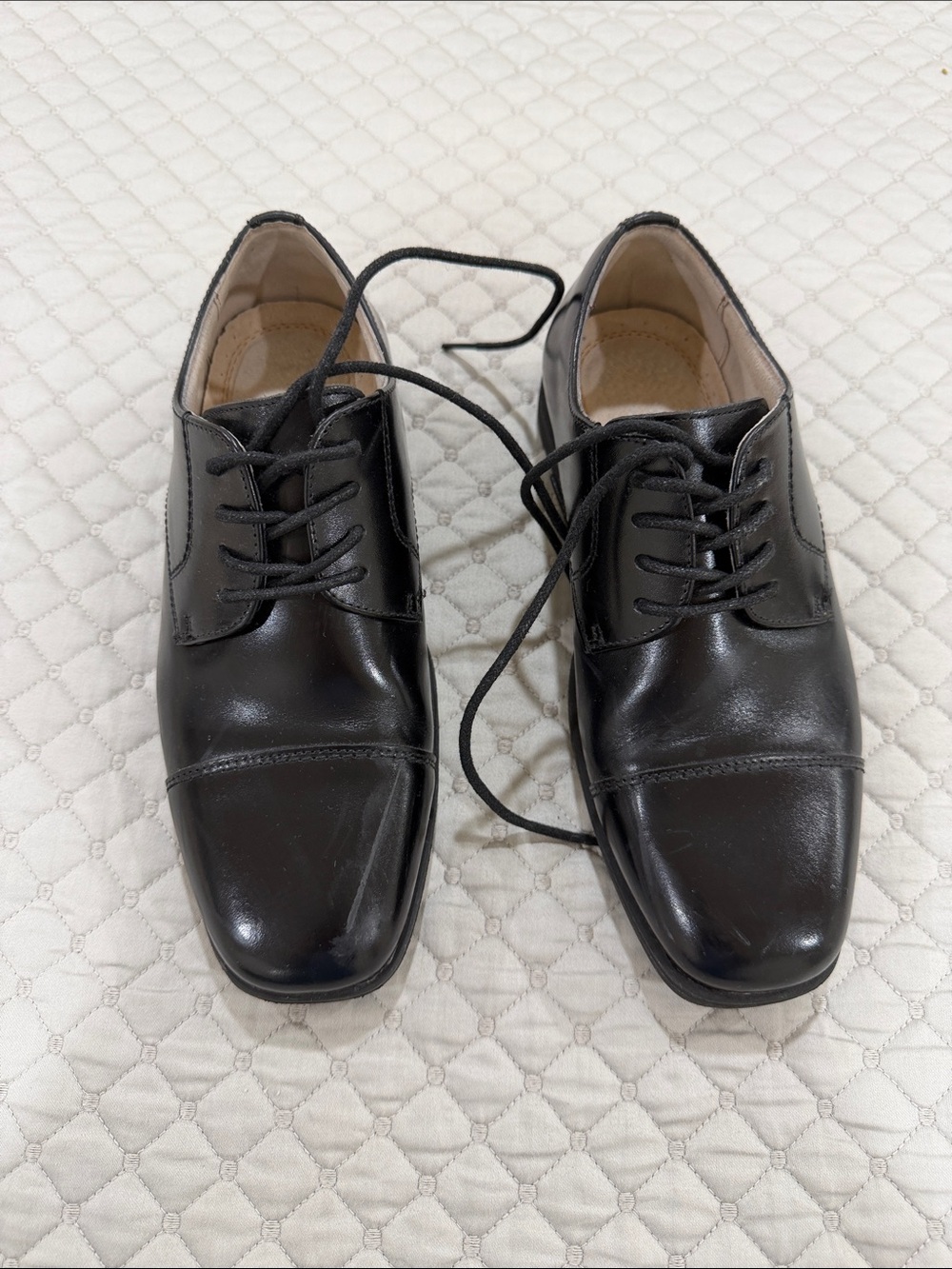 Florsheim Black Boys' Lace-Up Dress Shoes